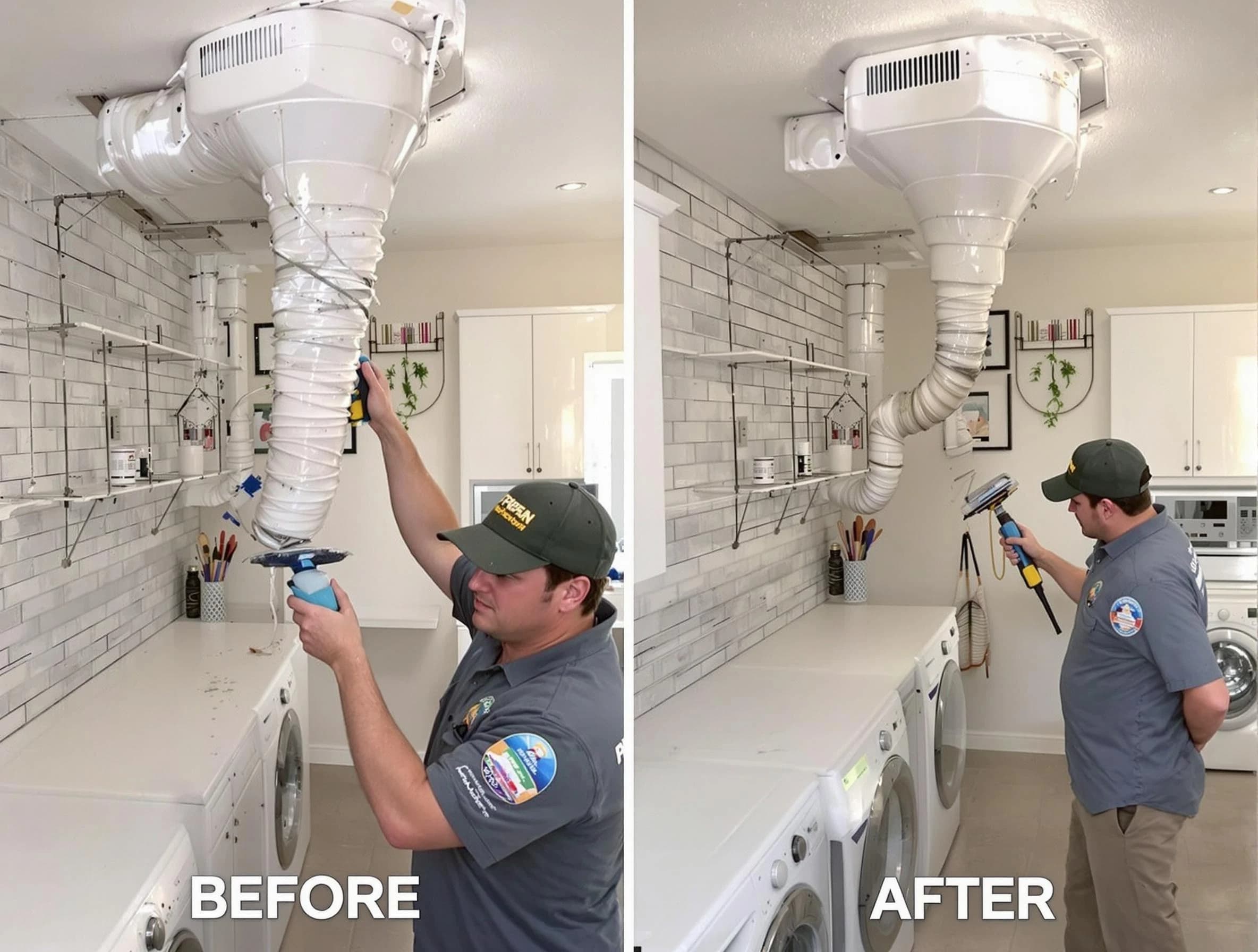 Professional dryer exhaust vent cleaning by Moore Dryer Vent Cleaning in Moore