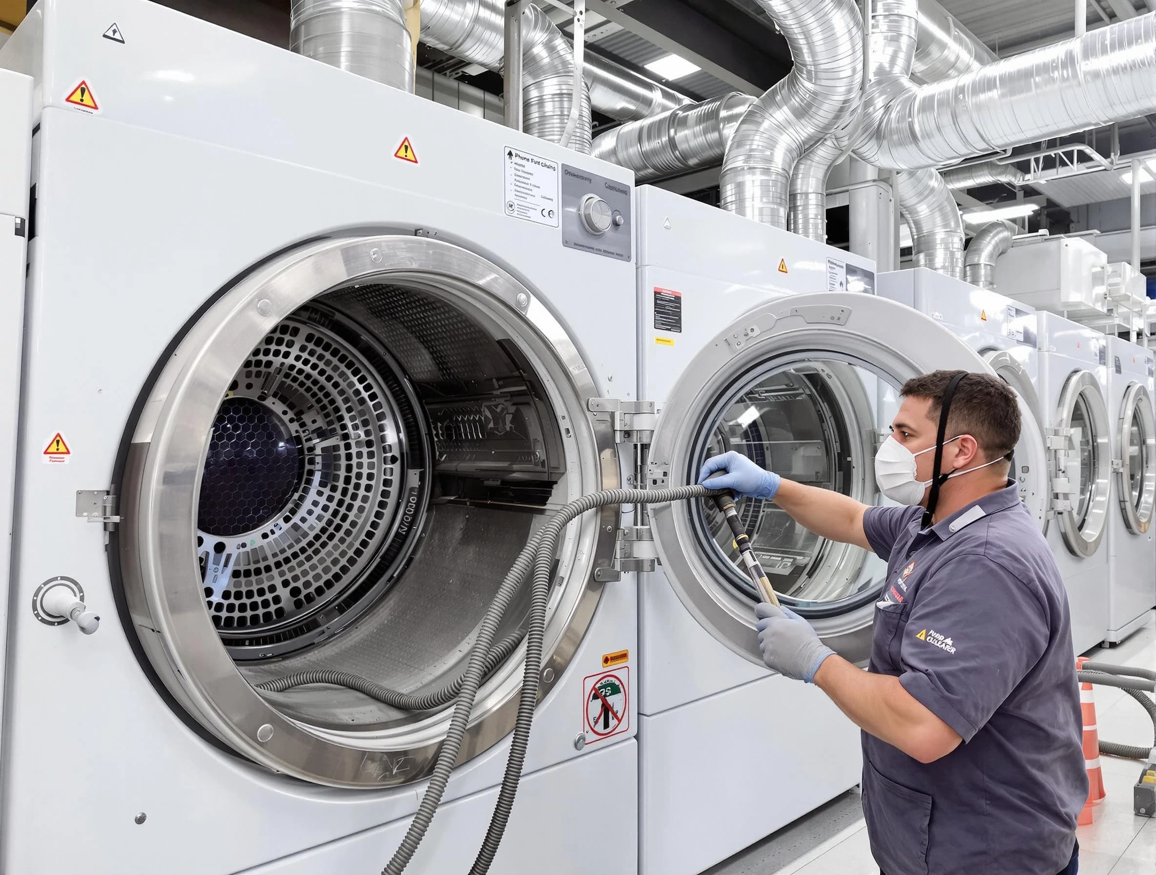 Industrial-grade dryer vent cleaning by Moore Dryer Vent Cleaning in Moore