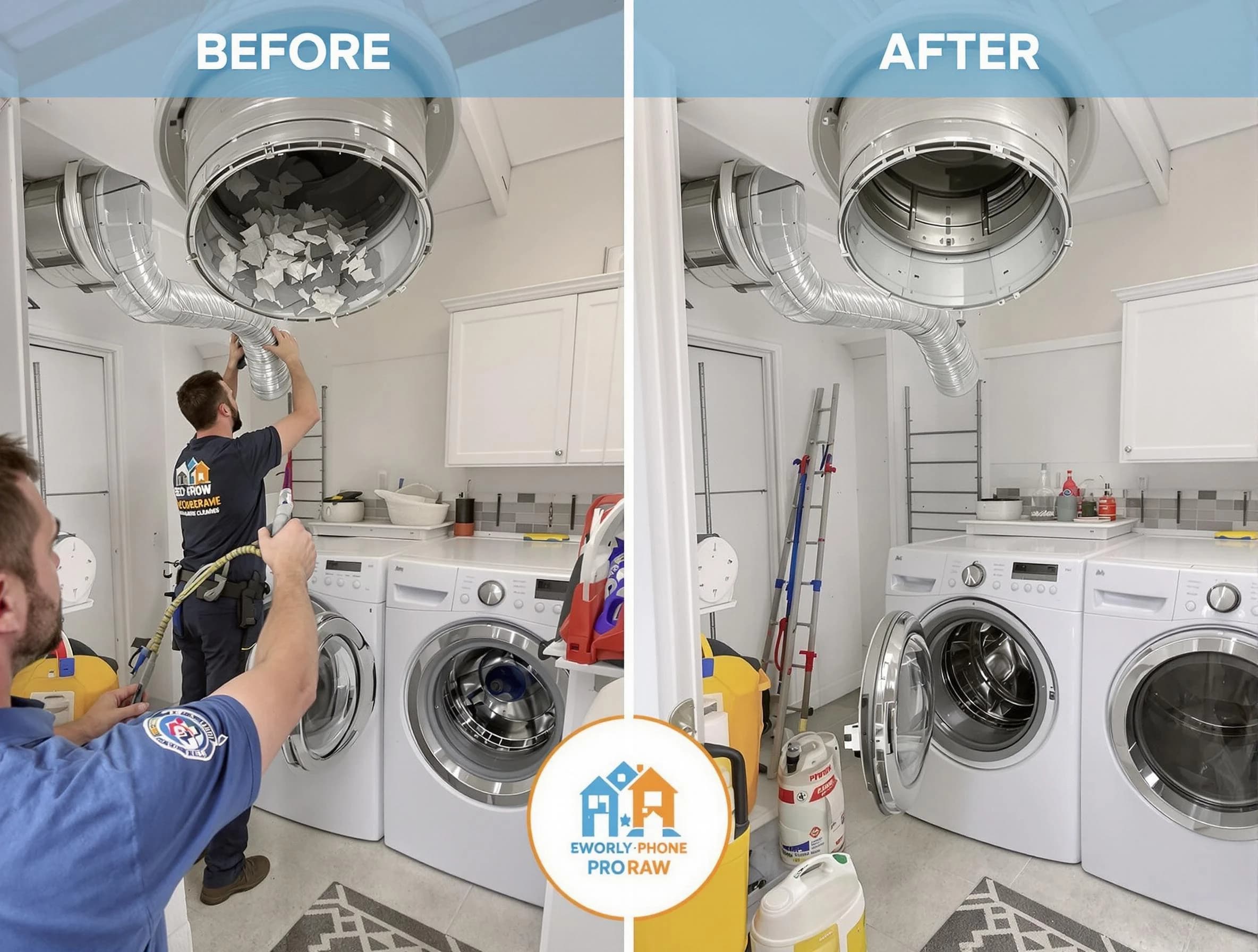 Residential dryer vent cleaning by Moore Dryer Vent Cleaning in Moore