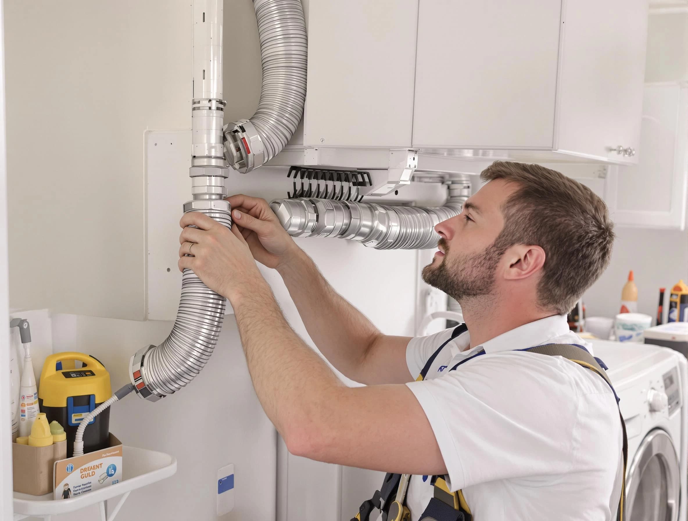 Professional dryer vent repair and installation by Moore Dryer Vent Cleaning in Moore