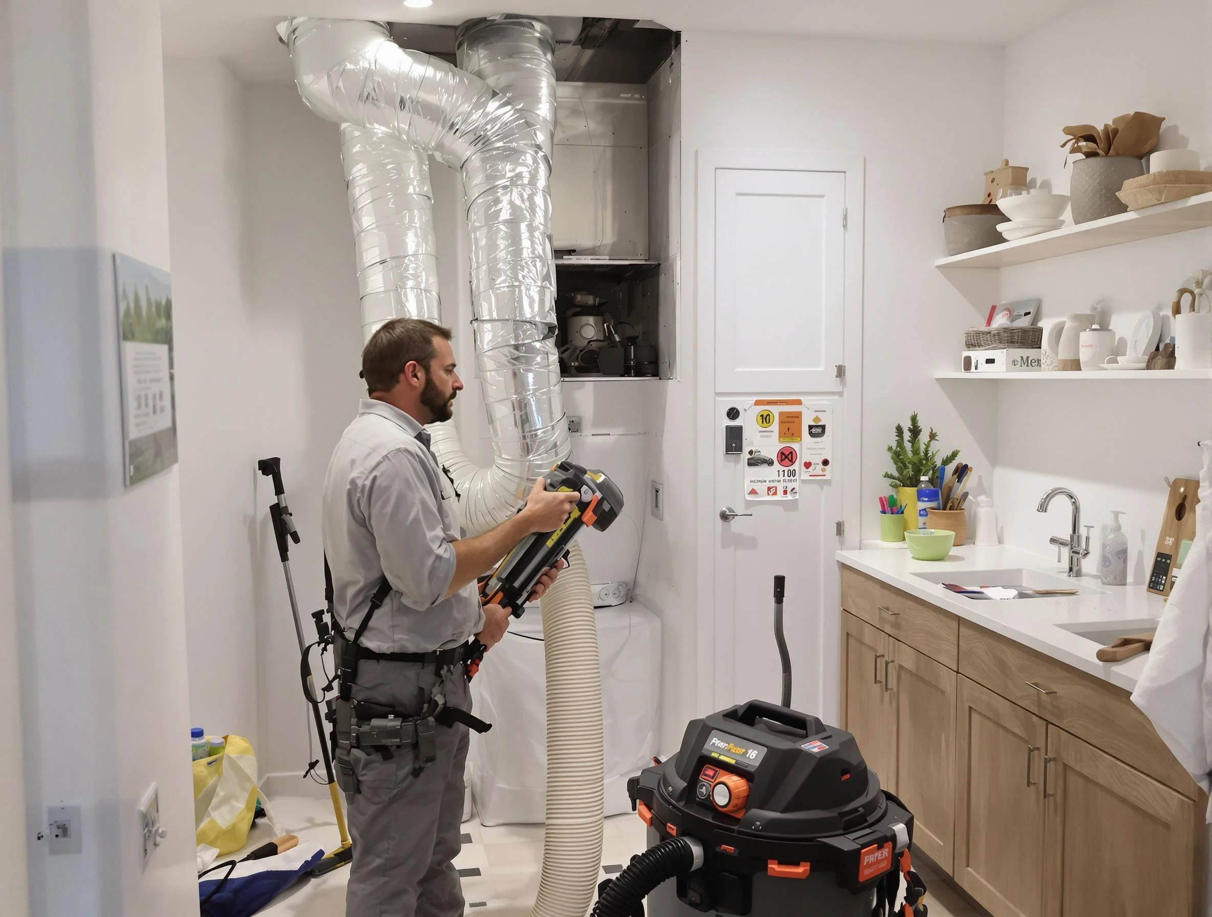 Clogged Dryer Vent Cleaning in Moore