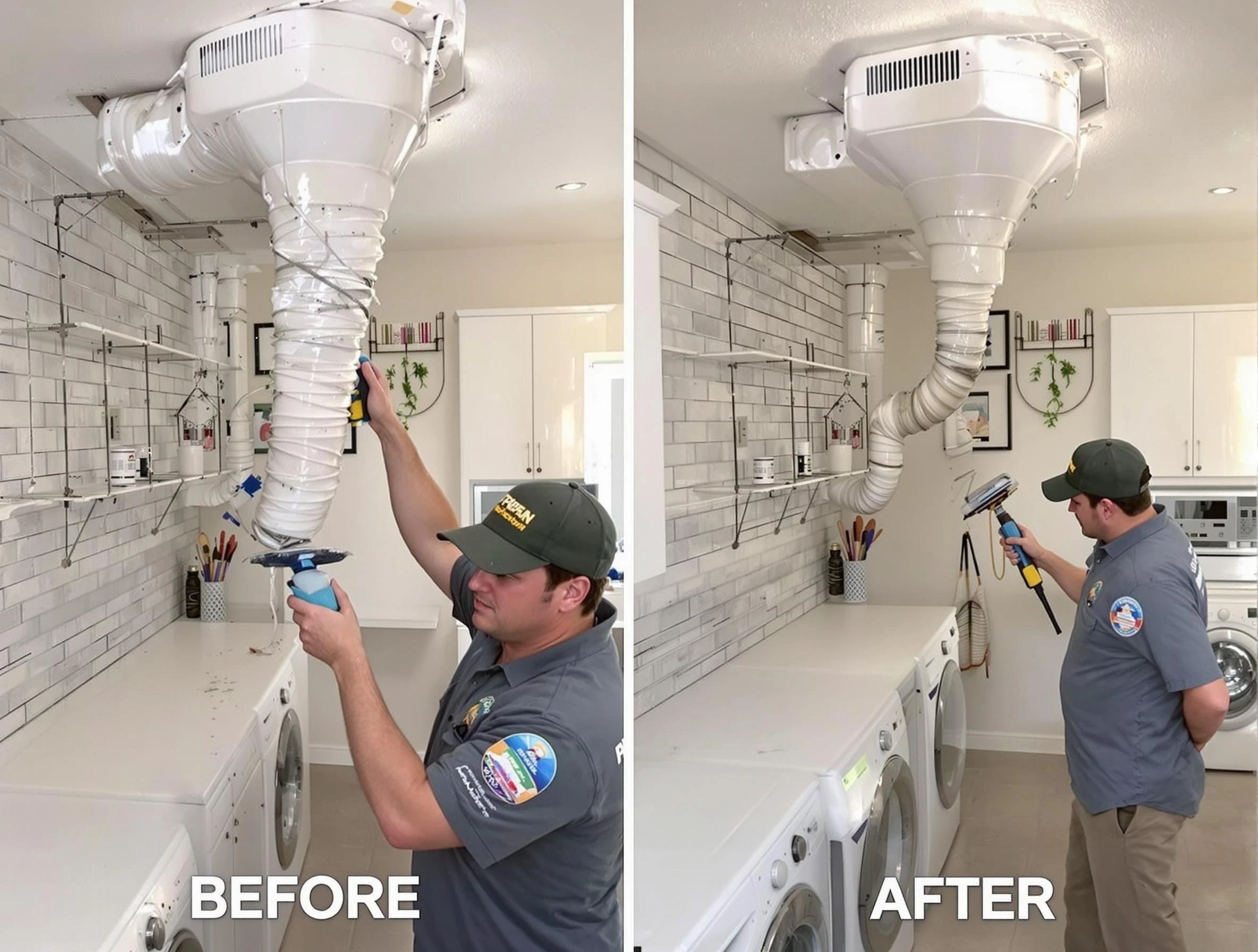 Professional dryer exhaust vent cleaning by Moore Dryer Vent Cleaning in Moore